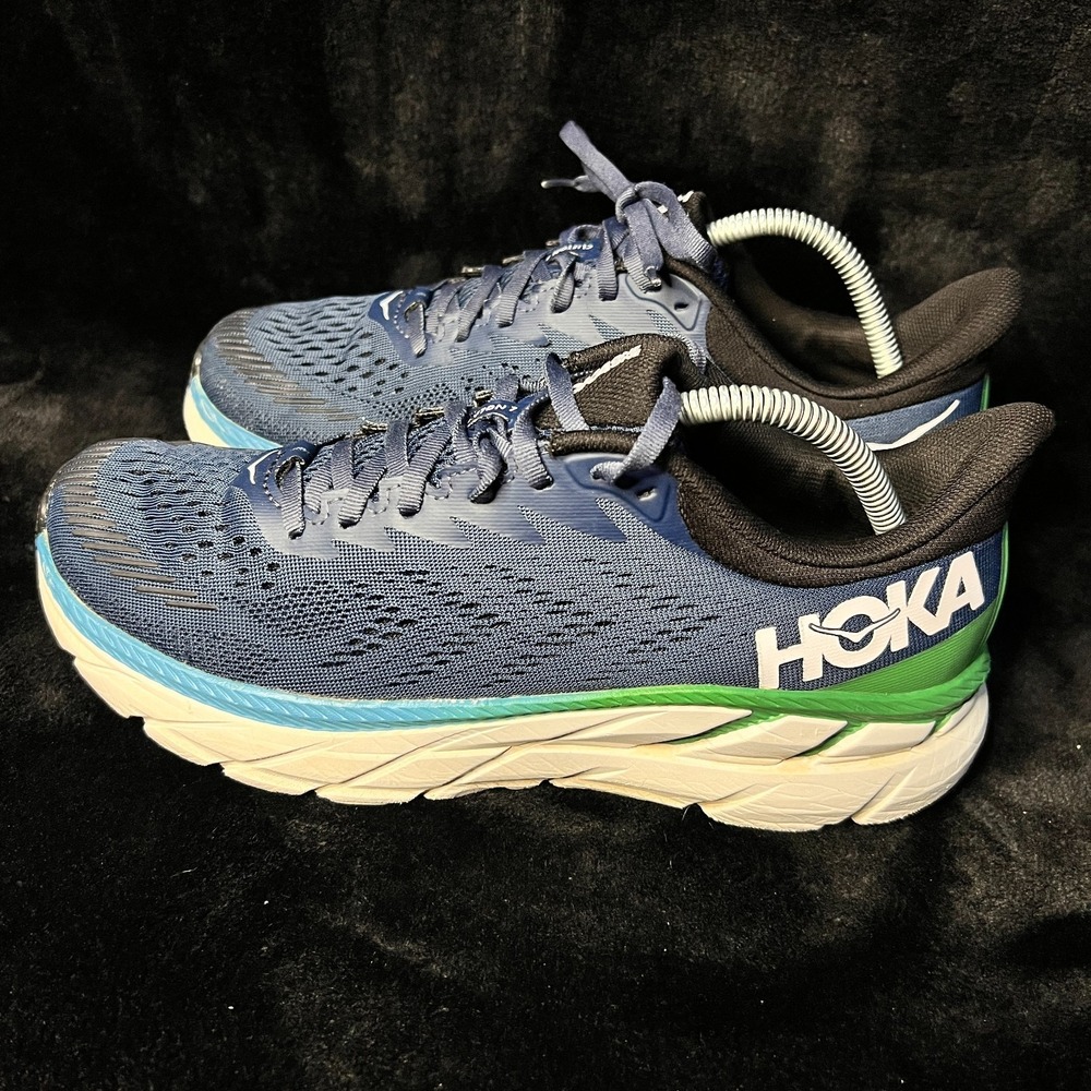 Hoka One One Clifton 7 1110508 Moan Mens 9.5 Running Shoes Moonlit Ocean Sneaker